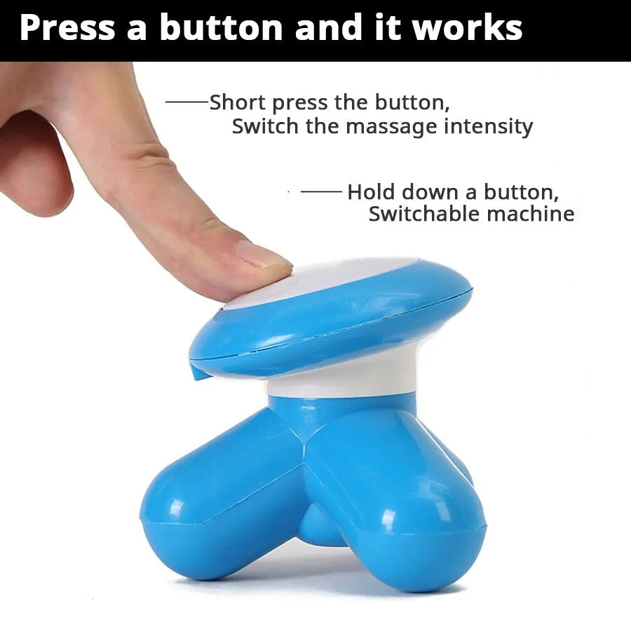 Triangle Massager Cervical Spine Leg Mini Massager Body Massager Electric Wire Control Massager