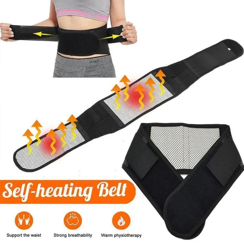 Adjustable Tourmaline Self Heating Magnetic Therapy Back Waist Support Belt Lumbar Brace Massage Band Health Care ﻿