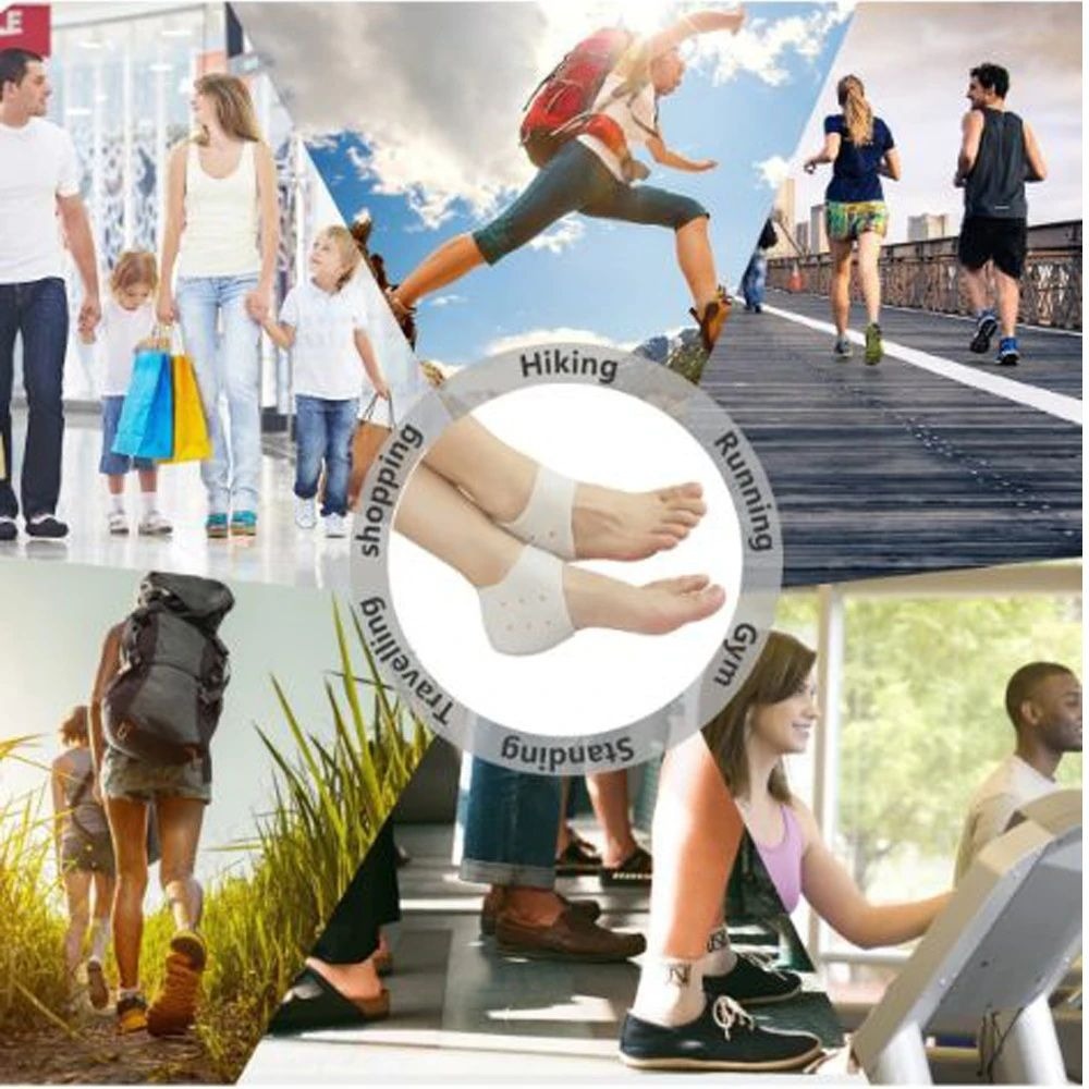 Silicone Gel Heel Pad Socks | Pain Relief & Anti‑Crack | 1 Pair Heel Guards & Protectors For Men & Women